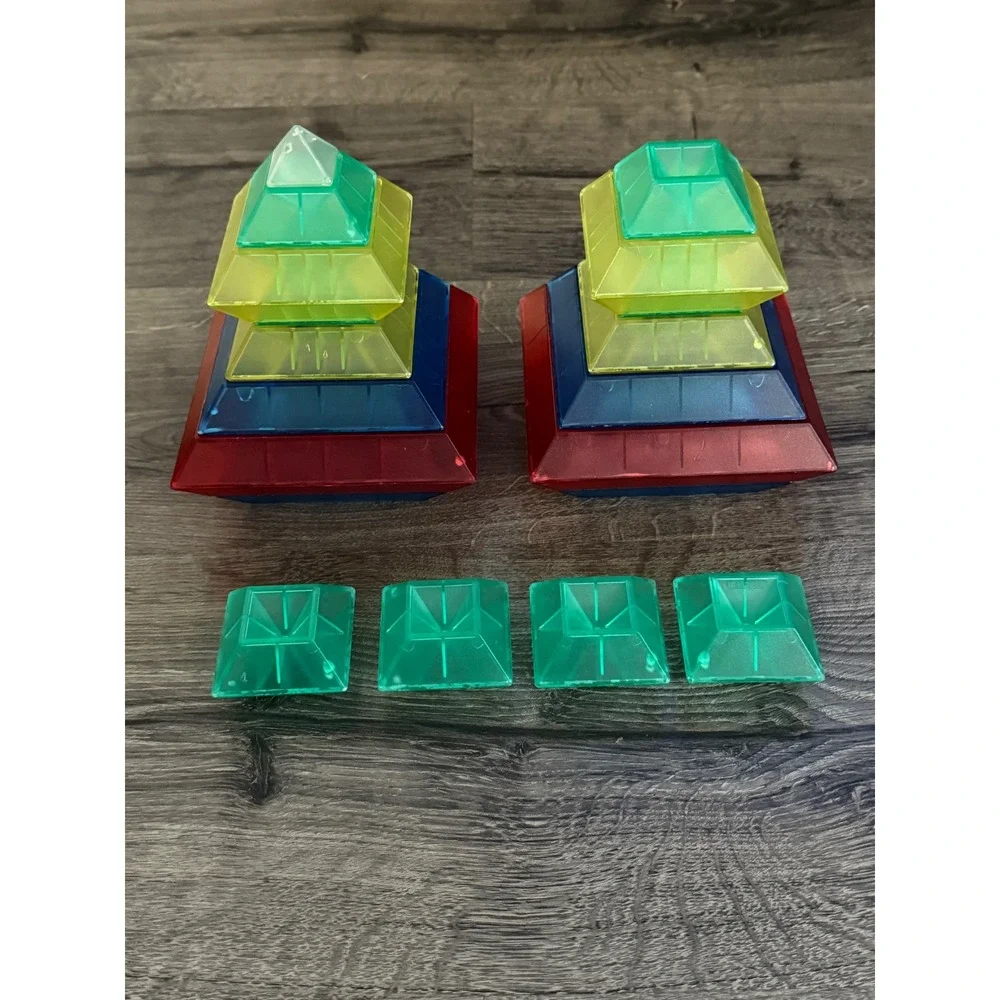 Wedgits Building Blocks Starter Tote Set and Transparent Blocks - Picture 2 of 8